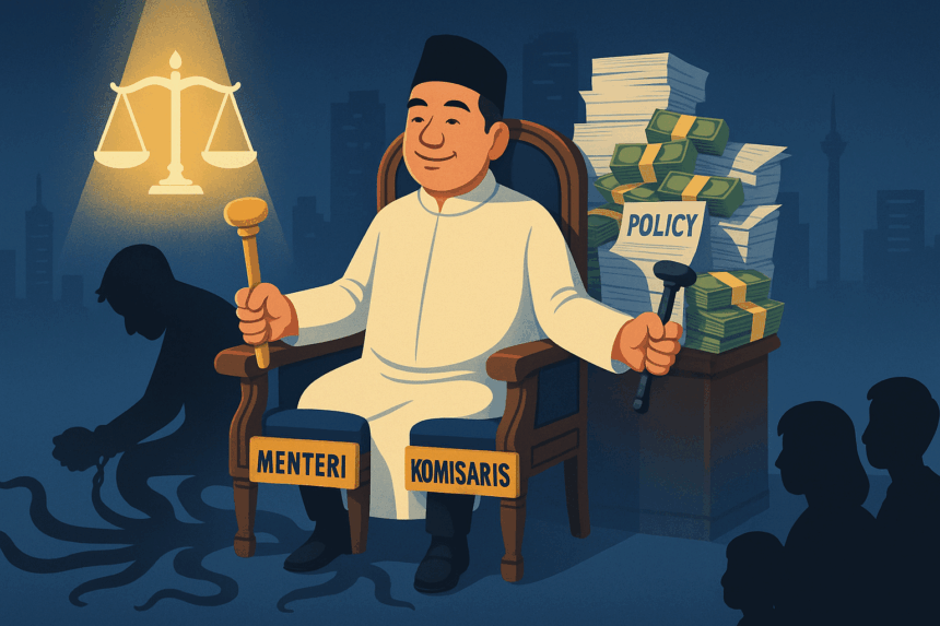 Sorotan tajam kembali mengarah pada praktik rangkap jabatan di kalangan pejabat negara, termasuk di level wakil menteri.