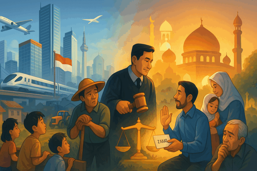 Islam menekankan bahwa kesejahteraan dan keadilan sosial adalah bagian tak terpisahkan dari kemajuan suatu umat.