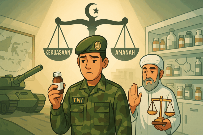 Rencana pemerintah melibatkan Tentara Nasional Indonesia (TNI) dalam produksi dan distribusi obat-obatan mengundang perhatian publik.