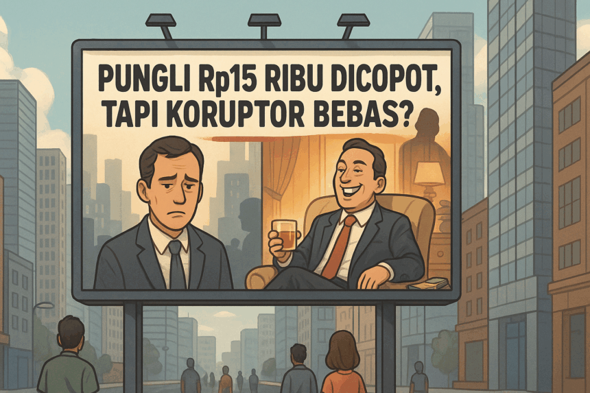 Keputusan pencopotan seorang Kepala Sekolah Dasar Negeri (SDN) di Bekasi atas dugaan pungutan liar (pungli) sebesar Rp15 ribu