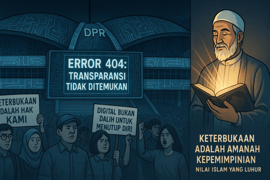 Lemahnya transparansi dalam sistem digital DPR RI. Di tengah geliat transformasi digital yang digaungkan pemerintah
