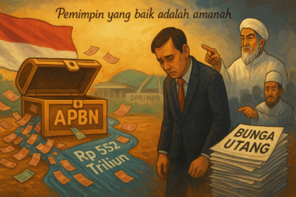 Alokasi Anggaran Pendapatan dan Belanja Negara (APBN) tahun 2025 yang mencapai Rp552,1 triliun hanya untuk membayar bunga utang