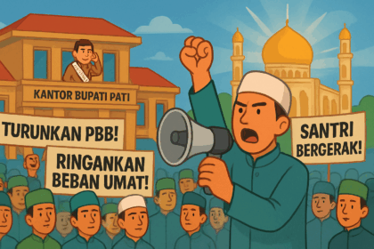 Ribuan santri dari berbagai pesantren di Kabupaten Pati bersiap menggelar aksi demonstrasi sebagai bentuk penolakan terhadap