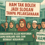 Gelombang aksi demo terkait Pedoman Hak Asasi Manusia (HAM) kembali merebak di sejumlah daerah. Rakyat menuntut agar negara