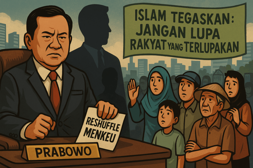 Presiden Prabowo Subianto resmi melakukan reshuffle kabinet pada Senin, 8 September 2025. Salah satu jabatan yang diganti adalah Menteri Keuangan