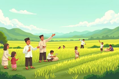 Target Pembangunan100 Ribu Hektare Sawah, Islam Serukan: Pangan Hak Rakyat!