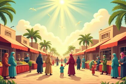 Sistem ekonomi adil dalam Islam menekankan pada prinsip keadilan dalam distribusi sumber daya, kesetaraan peluang, dan kesejahteraan umat